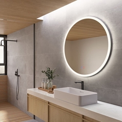 Espejo redondo LED luz retroiluminda con salida frontal modelo LONDRES 60 cm de diametro - Imagen 1