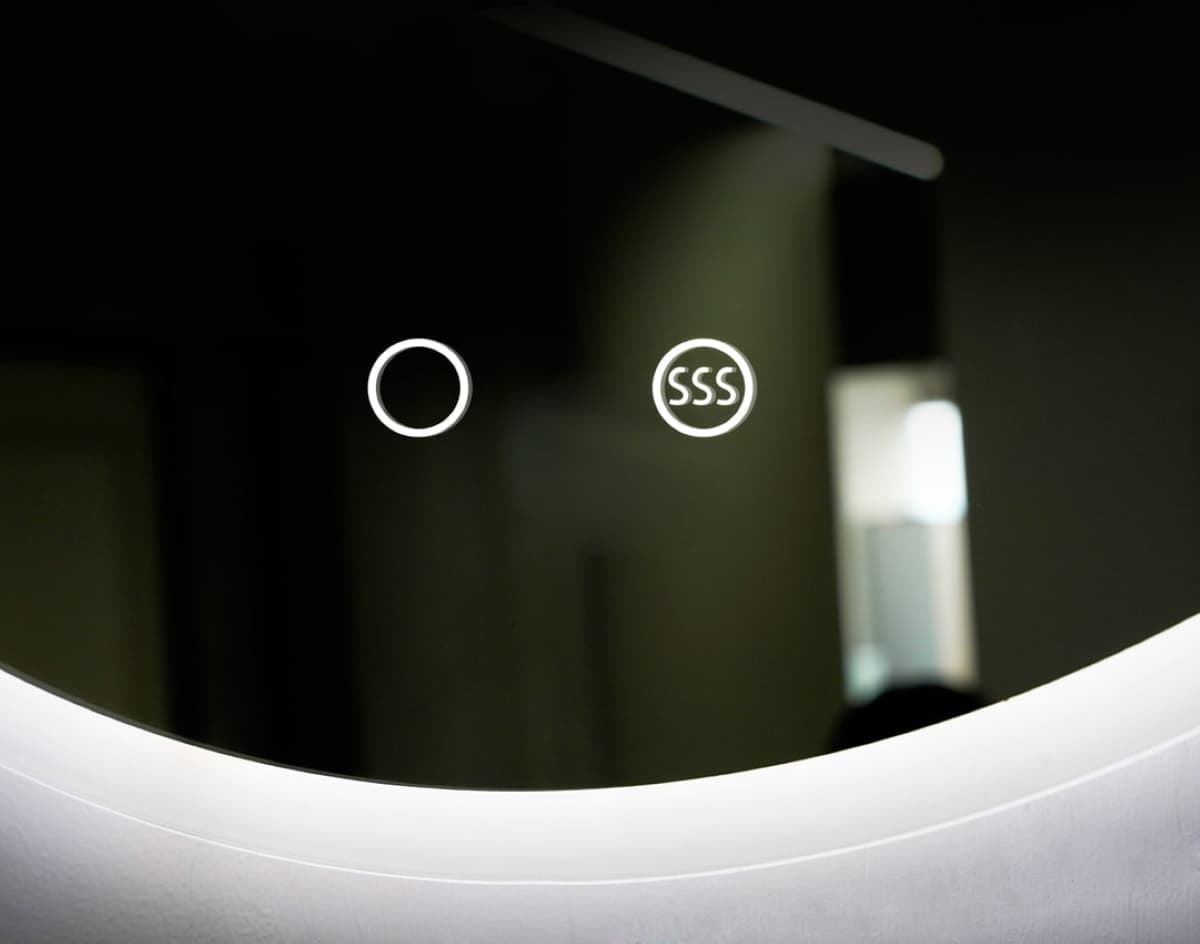 Espejo redondo LED luz retroiluminda con salida frontal modelo LONDRES 70 cm de diametro - Imagen 4