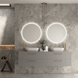 Espejo redondo LED luz retroiluminda modelo BELGICA 60 cm de diametro - Imagen 2