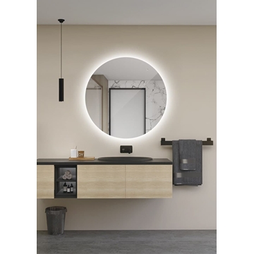 Espejo redondo LED luz retroiluminda modelo LISBOA 50 cm de diametro - Imagen 2