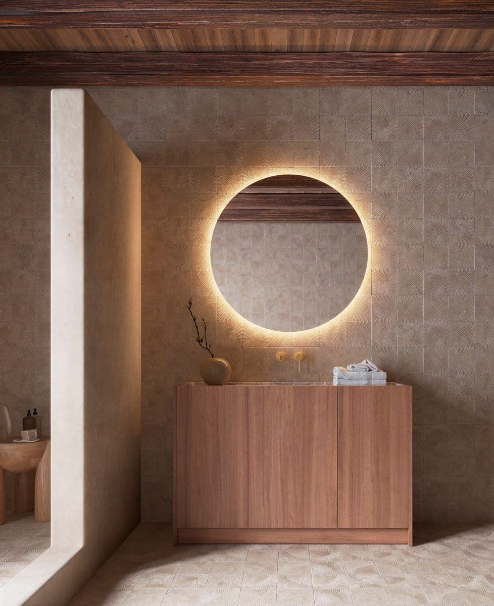 Espejo redondo LED luz retroiluminda modelo OPORTO 60 cm de diametro - Imagen 1