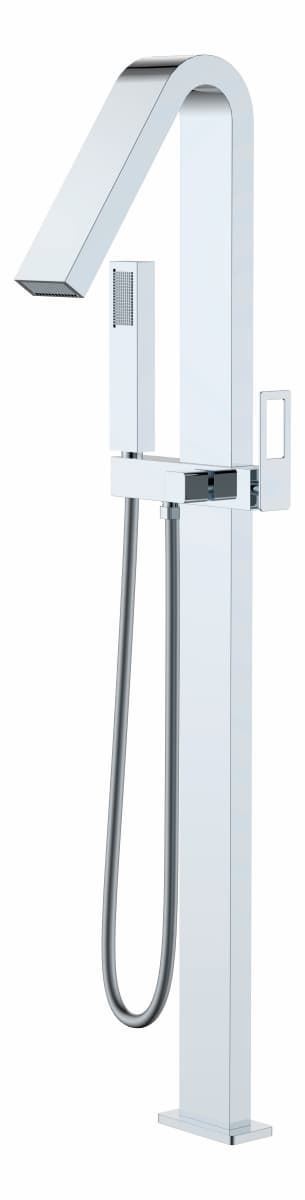 Grifería de bañera exenta monomando acabado cromo - Imagen 1