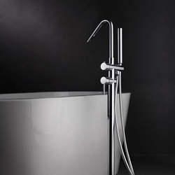 Grifería de bañera exenta monomando serie CÓRCEGA acabado cromo - Imagen 1