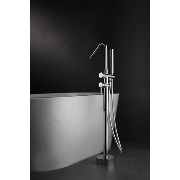 Grifería de bañera exenta monomando serie CÓRCEGA acabado cromo - Imagen 1