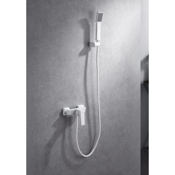 Griferia de baño monomando serie ART acabado blanco - Imagen 1