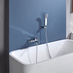 Griferia de baño monomando serie ART acabado cromo - Imagen 1