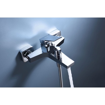 Griferia de baño monomando serie ART acabado cromo - Imagen 2