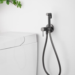 Griferia de bide empotrada GENOVA acabado negro gun metal - Imagen 1