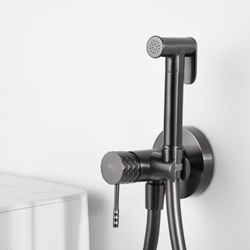 Griferia de bide empotrada GENOVA acabado negro gun metal - Imagen 2