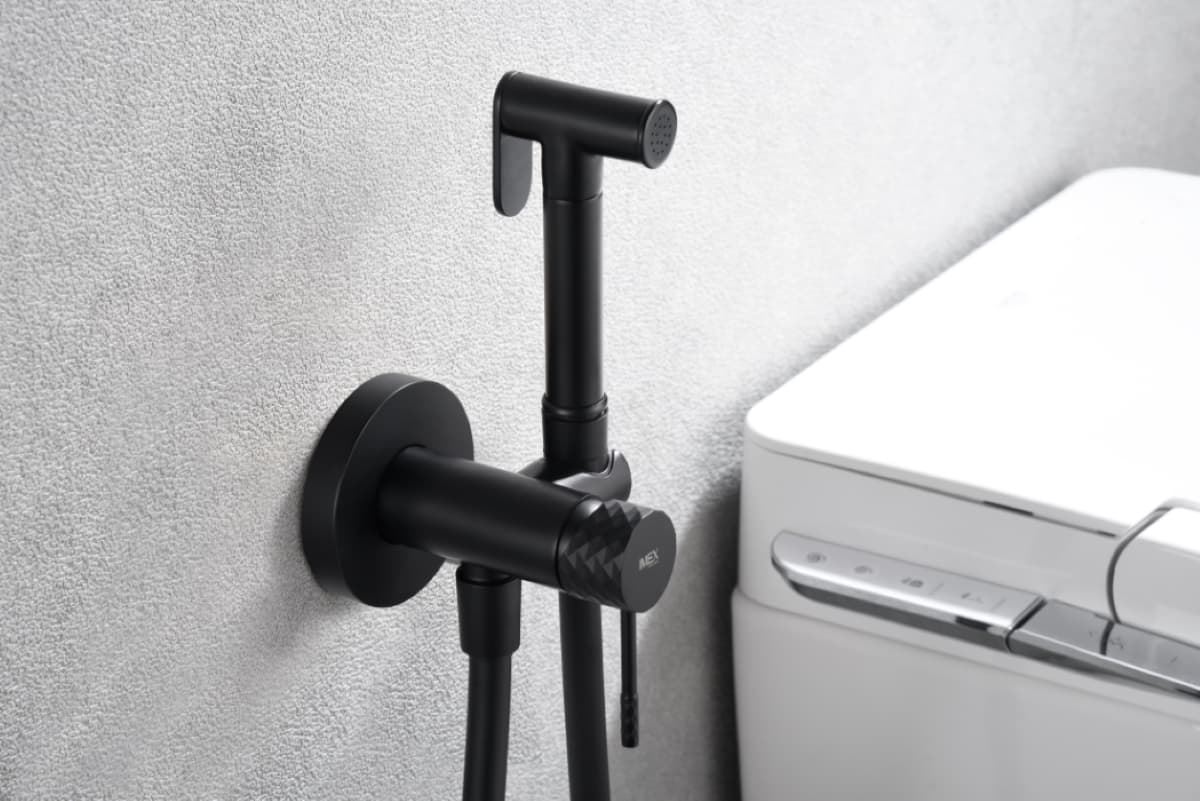 Griferia de bide empotrada GENOVA acabado negro mate - Imagen 2