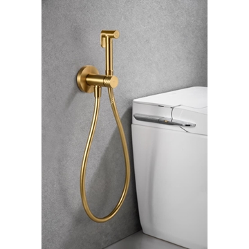 Griferia de bide empotrada GENOVA acabado oro cepillado - Imagen 1