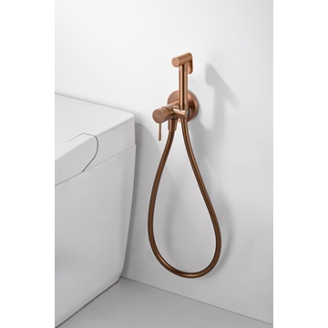 Griferia de bide empotrada GENOVA acabado oro rosa cepillado - Imagen 1