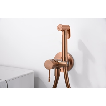 Griferia de bide empotrada GENOVA acabado oro rosa cepillado - Imagen 2