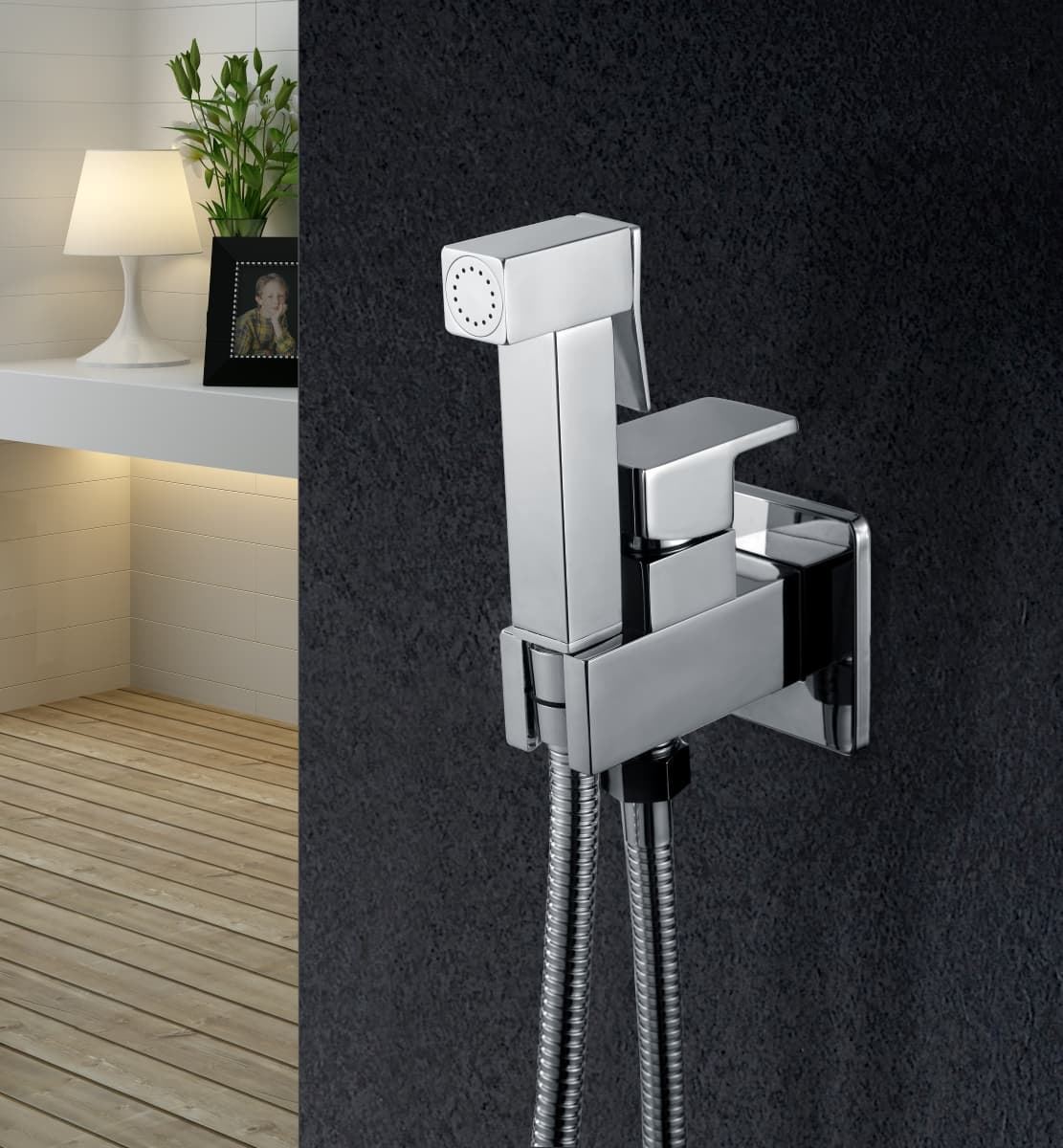 Griferia de bide empotrada IRLANDA acabado cromo - Imagen 1