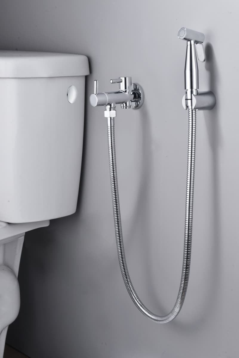 Griferia de bide empotrada NESS acabado cromo conexión w.c. - Imagen 1