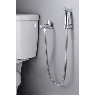 Griferia de bide empotrada NESS acabado cromo conexión w.c. - Imagen 1