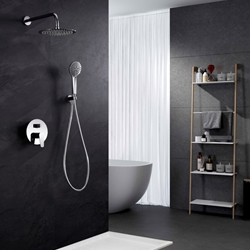 Griferia monomando empotrada serie BELGICA acabado cromo - Imagen 1