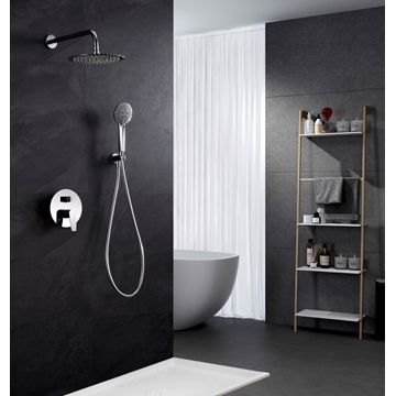 Griferia monomando empotrada serie BELGICA acabado cromo - Imagen 1