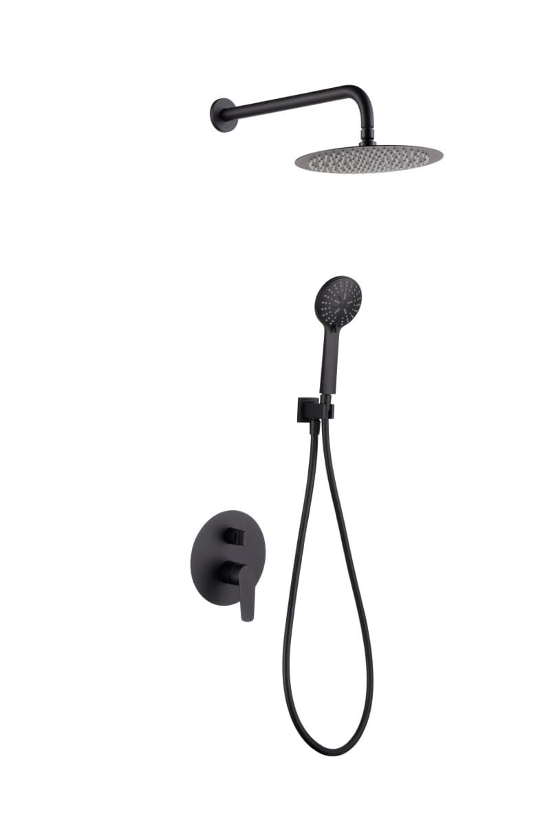 Griferia monomando empotrada serie BELGICA acabado negro mate - Imagen 2