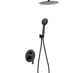 Griferia monomando empotrada serie BELGICA acabado negro mate - Imagen 2