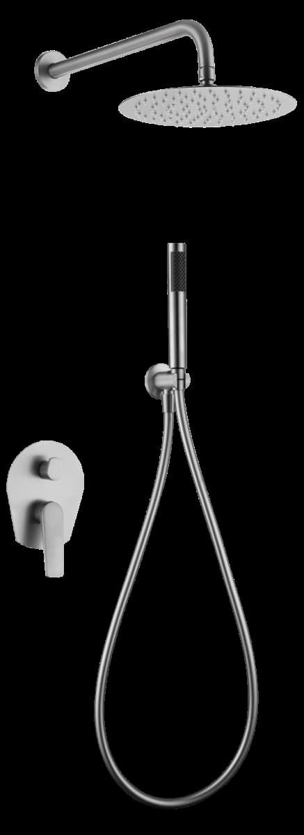 Griferia monomando empotrada serie DELOS acabado acero S.316 - Imagen 2