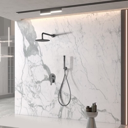 Griferia monomando empotrada serie DELOS acabado black gun metal - Imagen 1