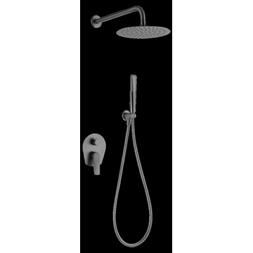 Griferia monomando empotrada serie DELOS acabado black gun metal - Imagen 2