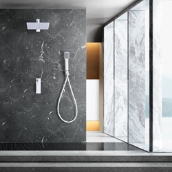 Griferia monomando empotrada serie FIYI acabado blanco mate - Imagen 1