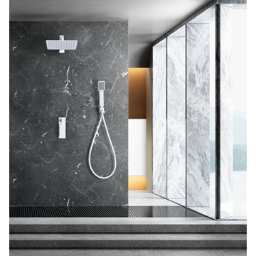 Griferia monomando empotrada serie FIYI acabado blanco mate - Imagen 1