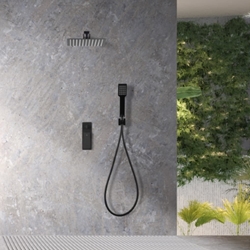 Griferia monomando empotrada serie FIYI acabado negro mate - Imagen 1