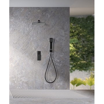 Griferia monomando empotrada serie FIYI acabado negro mate - Imagen 1