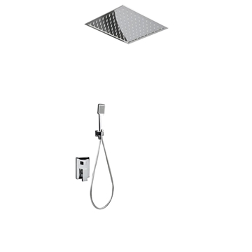 Griferia monomando empotrada serie GALES acabado cromo (Encastrado a techo) - Imagen 2