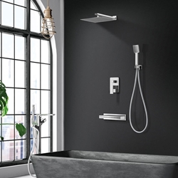 Griferia monomando empotrada serie JAVA acabado cromo - Imagen 1