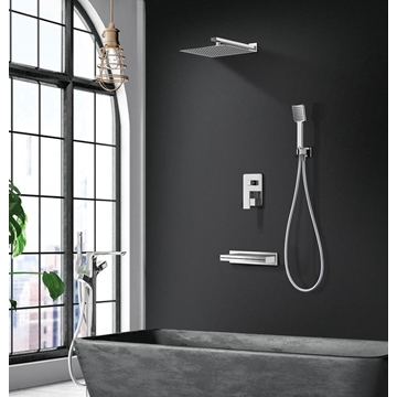 Griferia monomando empotrada serie JAVA acabado cromo - Imagen 1