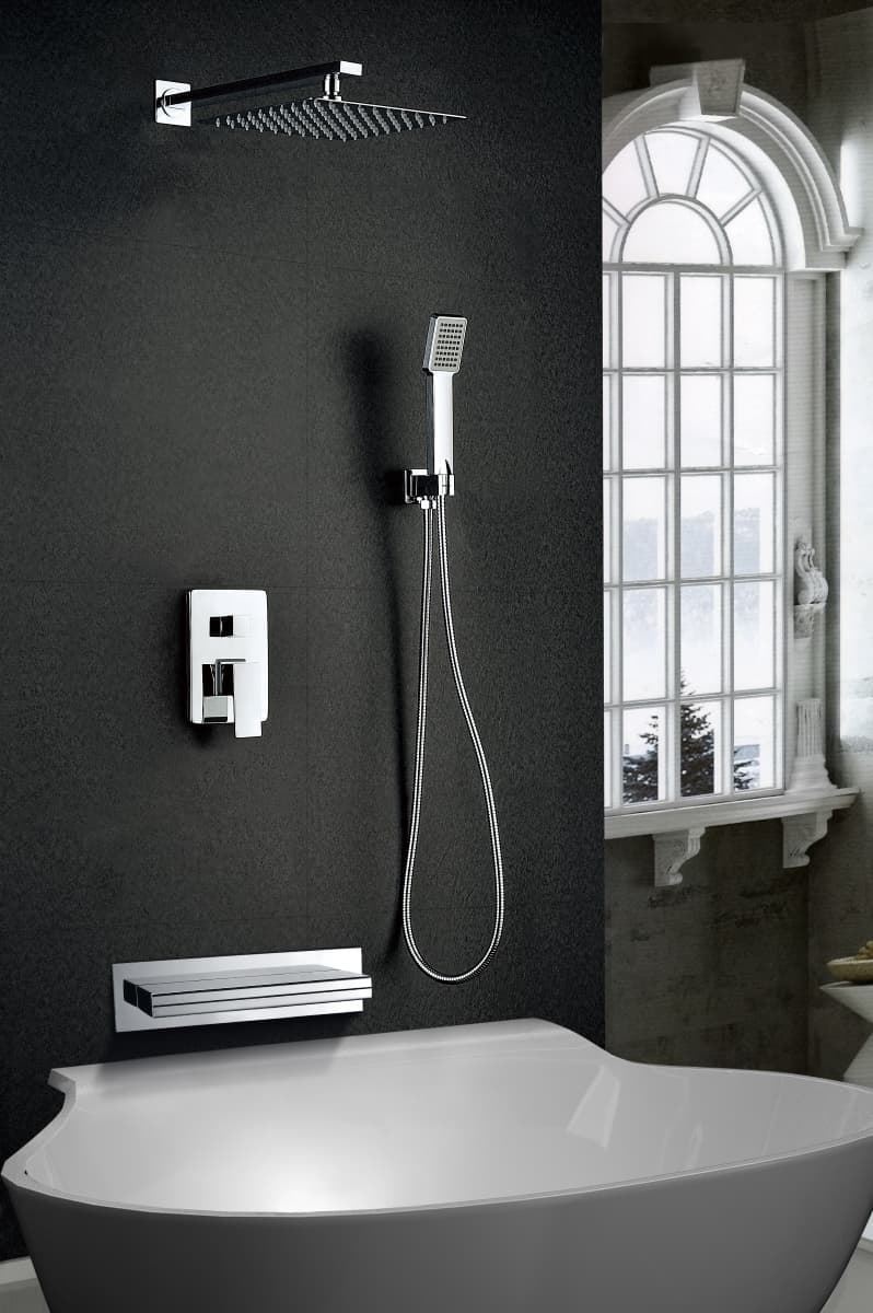 Griferia monomando empotrada serie JAVA acabado cromo - Imagen 2