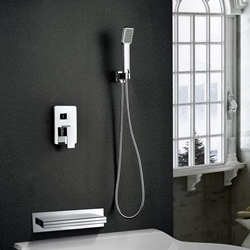 Griferia monomando empotrada serie JAVA acabado cromo - Imagen 2