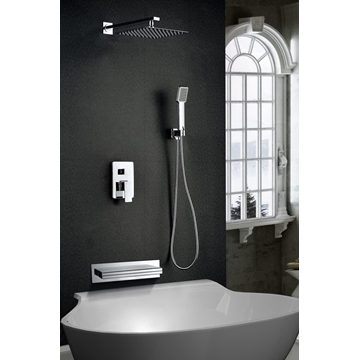 Griferia monomando empotrada serie JAVA acabado cromo - Imagen 2