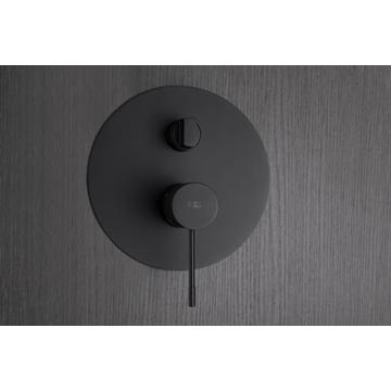 Griferia monomando empotrada serie LINE acabado negro mate - Imagen 2