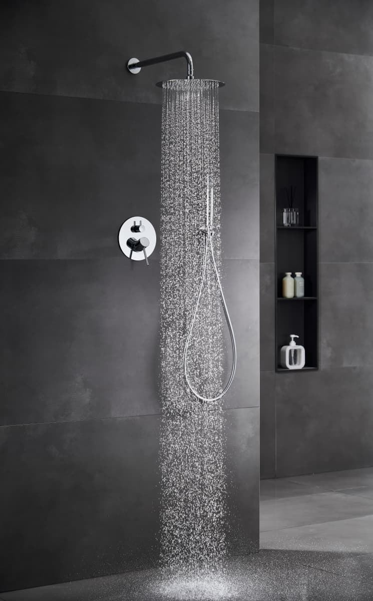 Griferia monomando empotrada serie MONZA acabado cromo - Imagen 1