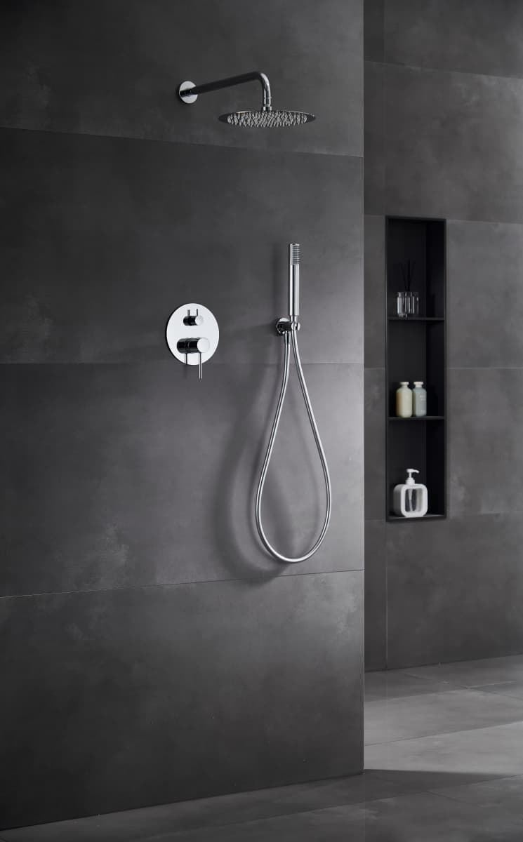 Griferia monomando empotrada serie MONZA acabado cromo - Imagen 2