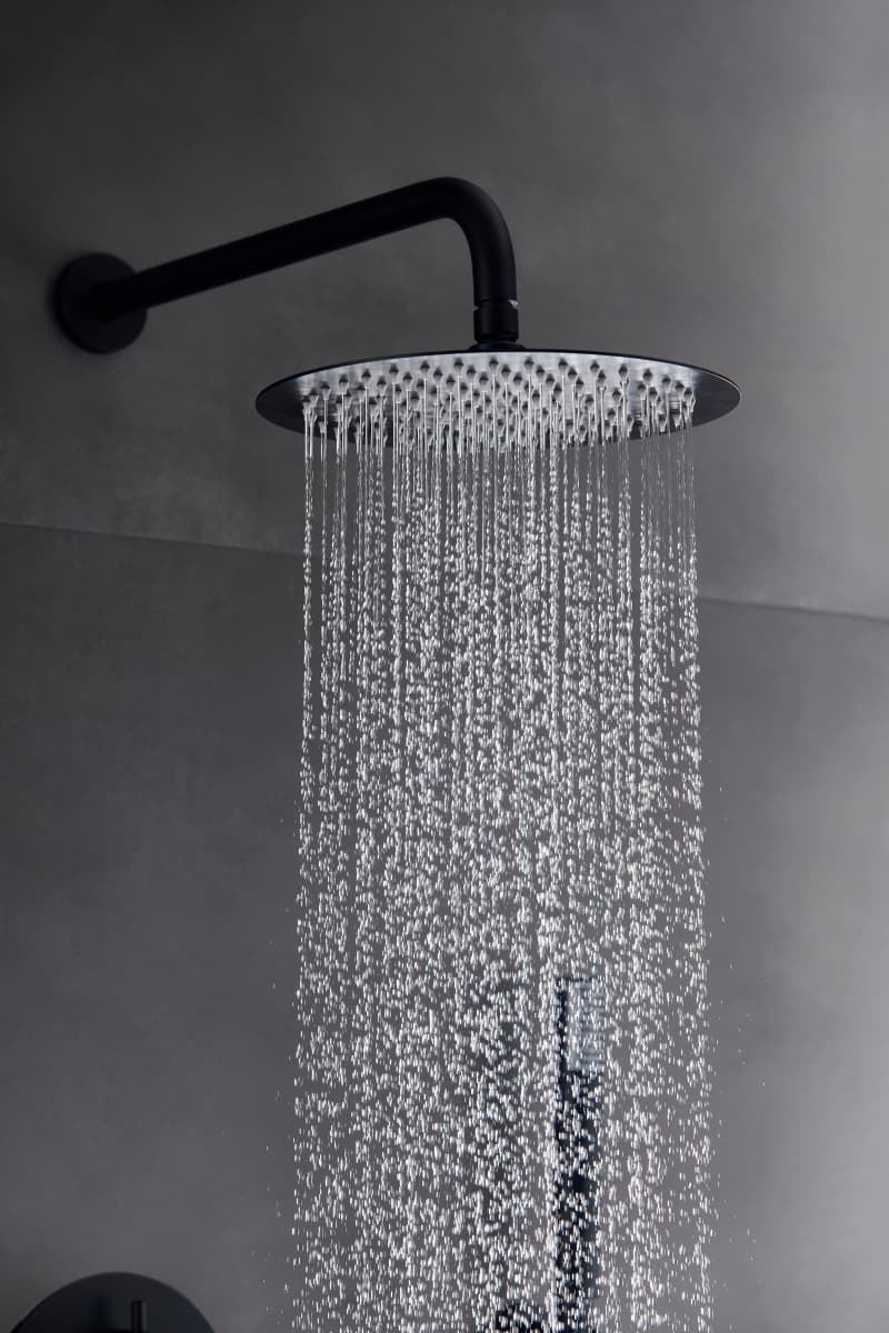 Griferia monomando empotrada serie MONZA acabado negro mate - Imagen 3