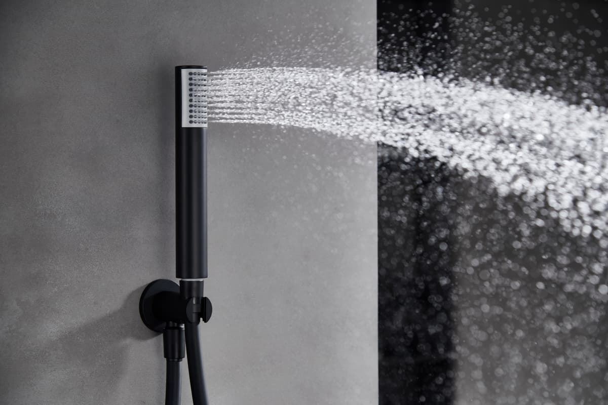 Griferia monomando empotrada serie MONZA acabado negro mate - Imagen 6