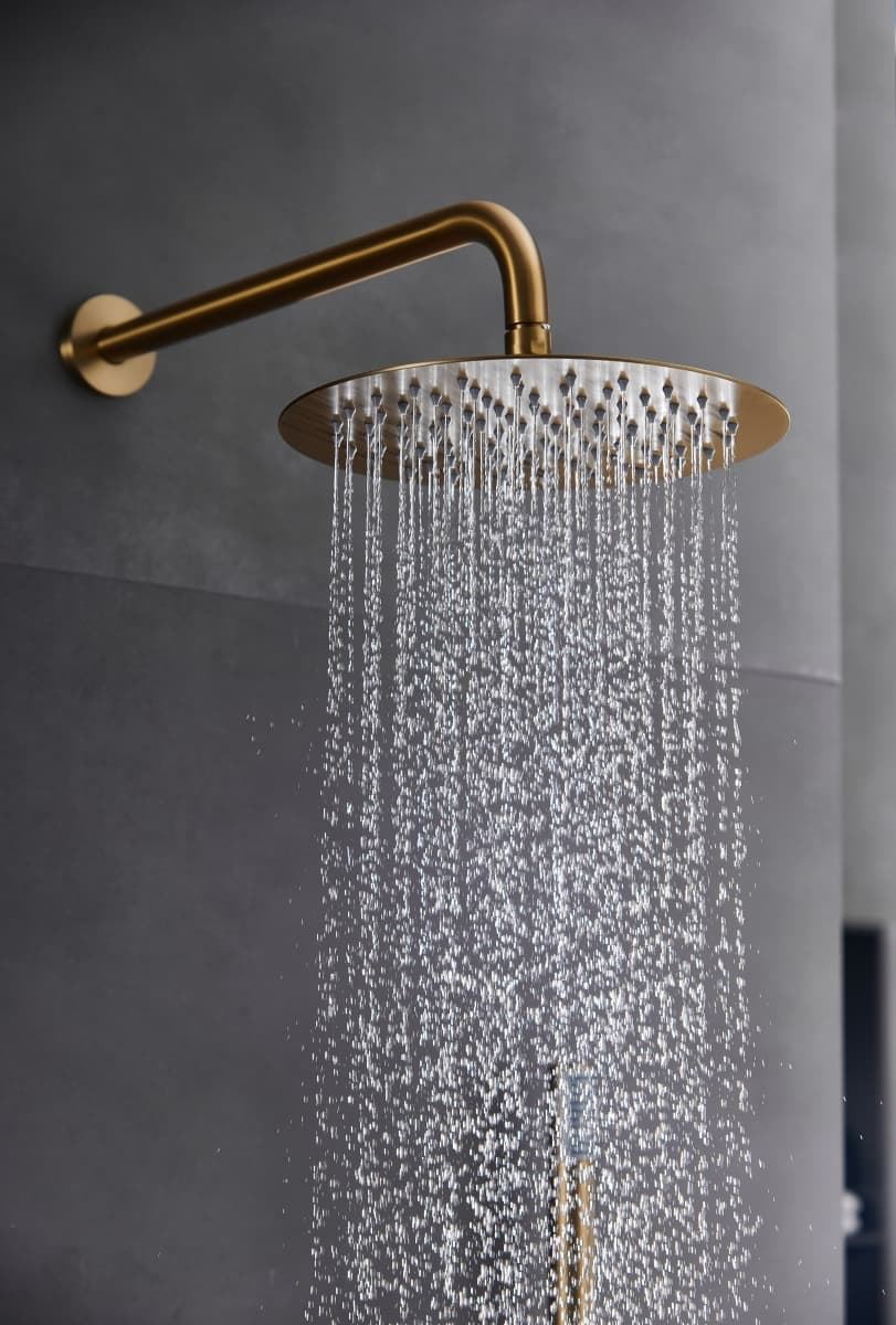 Griferia monomando empotrada serie MONZA acabado oro cepillado - Imagen 5