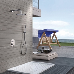 Griferia monomando empotrada serie MOSCU acabado acero S.316,Válido tanto para interior como exterior. Alta resistencia - Imagen 1