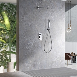 Griferia monomando empotrada serie PISA acabado cromo - Imagen 1