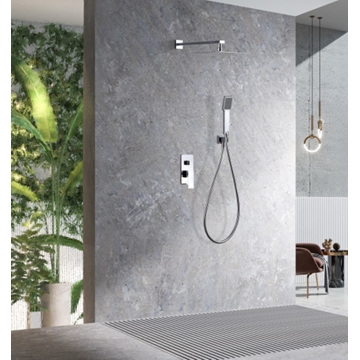 Griferia monomando empotrada serie PISA acabado cromo - Imagen 1