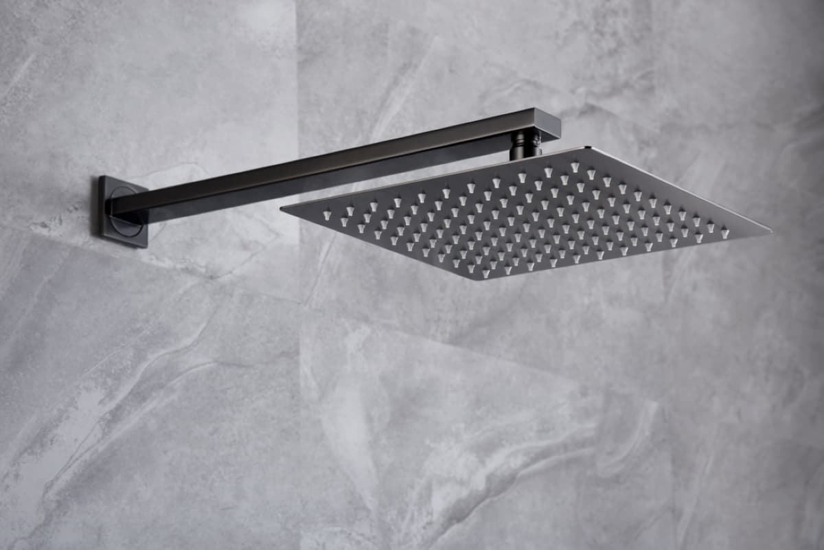 Griferia monomando empotrada serie PISA acabado negro gun metal - Imagen 3