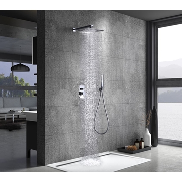 Griferia monomando empotrada serie SUECIA acabado cromo - Imagen 1