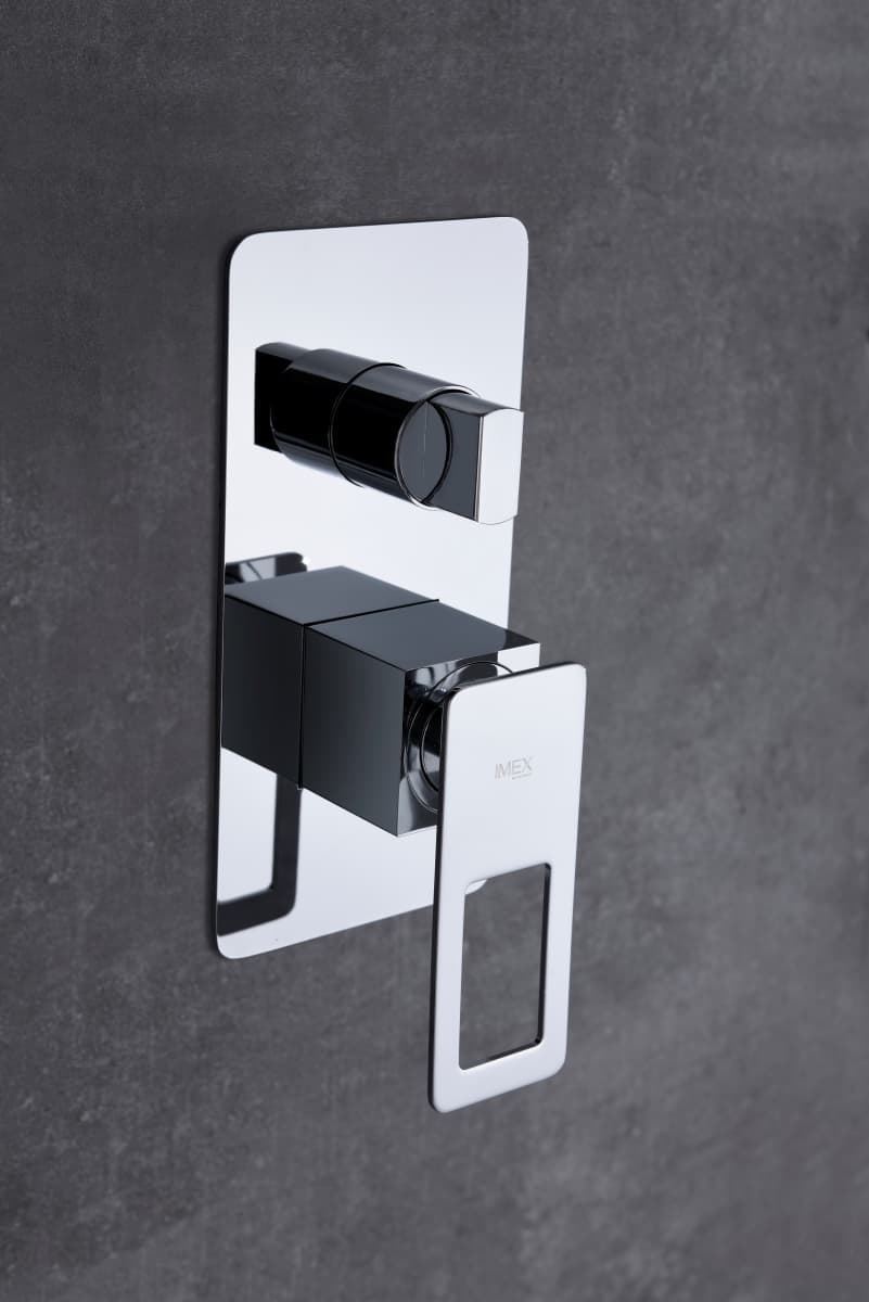 Griferia monomando empotrada serie SUECIA acabado cromo - Imagen 2