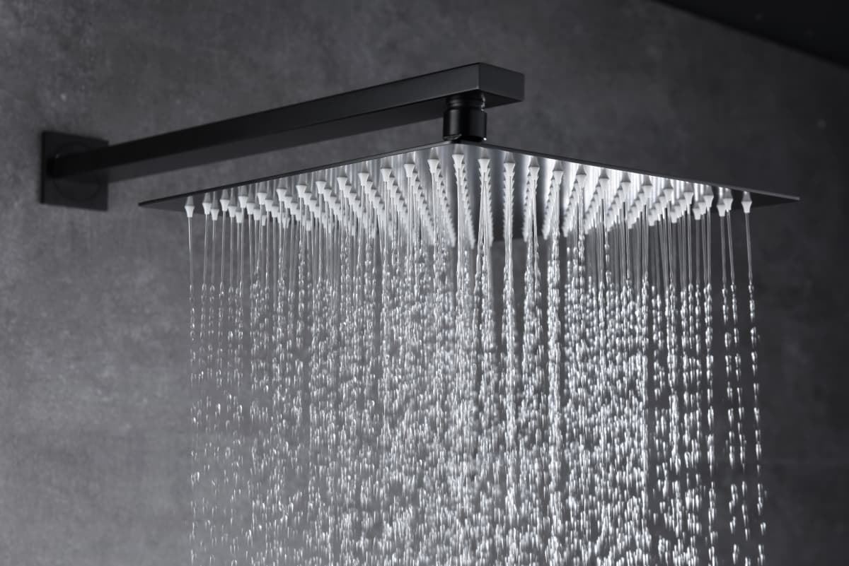 Griferia monomando empotrada serie SUECIA acabado negro mate - Imagen 2